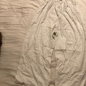 White Patterned Pants